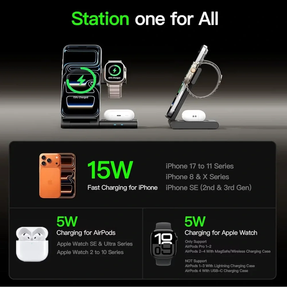3-in-1 Wireless Charging Station